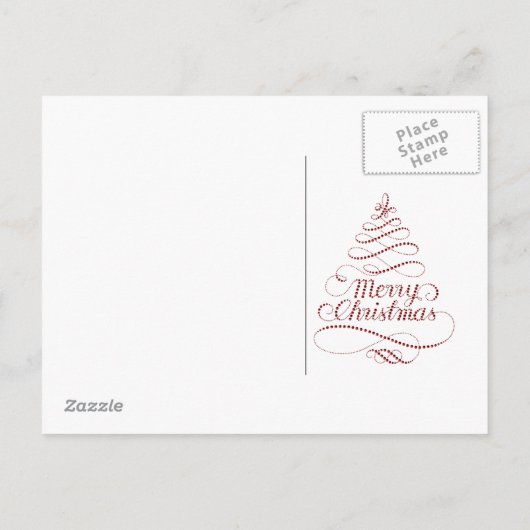 Joyeux Noël Invitation PostCard (Dos)