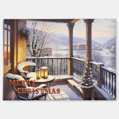 Joyeux Noël Italien Balcon Magnet (Recto)