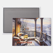 Joyeux Noël Italien Balcon Magnet (Recto/Verso)