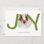 Joyeux Noël Joie Carte photo vert (Devant)