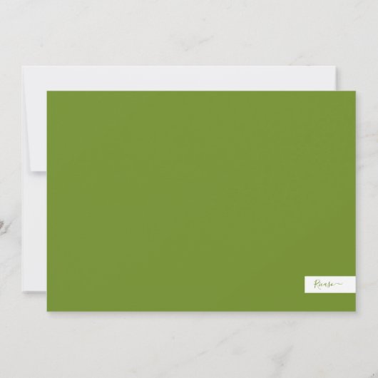 Joyeux Noël Joie Carte photo vert (Dos)