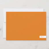 Joyeux Noël Joie Orange Carte photo (Dos)