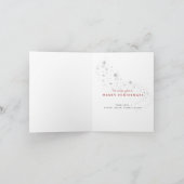 Joyeux Noël Joie Photo Snowflakes Carte de vacance (Intérieur)