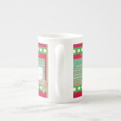 Joyeux Noël, Joie Red Bone China Mug (Dos)