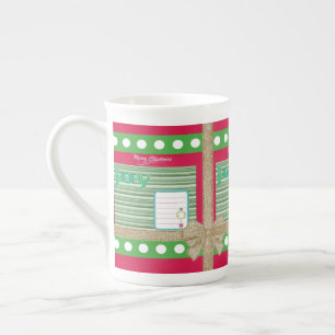 Joyeux Noël, Joie Tasse en porcelaine rouge