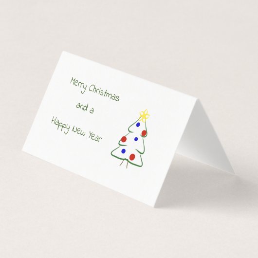 Joyeux Noël joli dessin simple (Front)