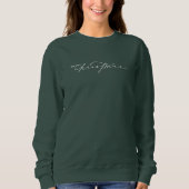 Joyeux Noël joli Script Sweatshirt de vacances (Devant)