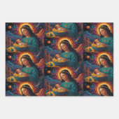 Joyeux Noël Jolly festif papier d'enveloppement (Devant 2)