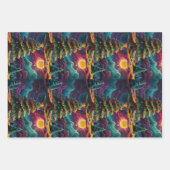 Joyeux Noël Jolly festif papier d'enveloppement (Devant)