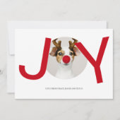 Joyeux Noël Joy Carte photo rouge (Devant)