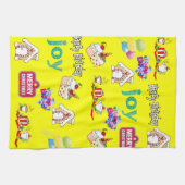Joyeux Noël Joyeux Anniversaire Cuisine Serviette (Horizontal)
