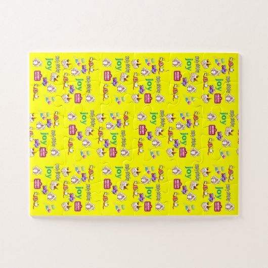 Joyeux Noël Joyeux Anniversaire Jigsaw Puzzle (Horizontal)