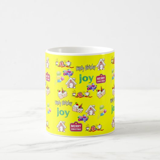 Joyeux Noël Joyeux Anniversaire Mug (Centre)