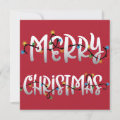 Joyeux Noël Joyeux Carré de Noël Carte photo (Devant)