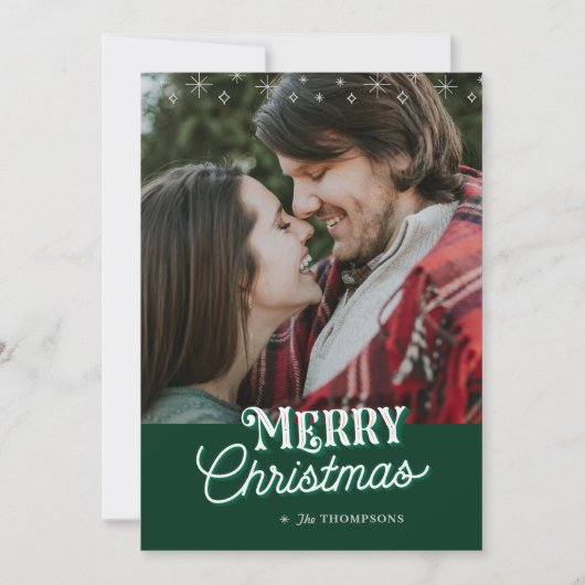 Joyeux Noël / Joyeux Carte photo du Nouvel An (Devant)