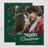 Joyeux Noël / Joyeux Carte photo du Nouvel An (Devant / Derrière)