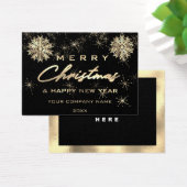 Joyeux Noël Joyeux Fêtes Nom Logo Or (Bureau)
