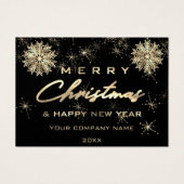 Joyeux Noël Joyeux Fêtes Nom Logo Or (Devant)