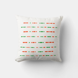Joyeux Noël Joyeux Joyeux Fêtes Morse Code Coussin
