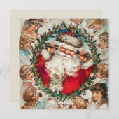 Joyeux Noël/Joyeux Noël Carte Chat (Devant / Derrière)