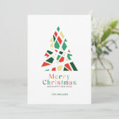 Joyeux Noël Joyeux Nouvel An Arbre carte de voeux (Debout devant)