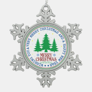 Joyeux Noël Joyeux Nouvel An Arbre Ornement