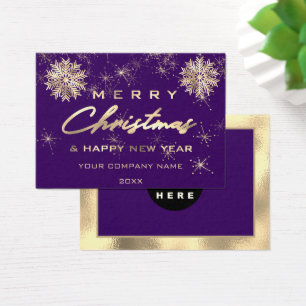 Joyeux Noël Joyeux Nouvel An Insertion Logo Violet