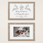 Joyeux Noël Joyeux Nouvel An Nom Blanc ivoire (Devant & derrière)