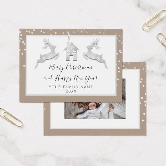 Joyeux Noël Joyeux Nouvel An Nom Blanc ivoire (Bureau)