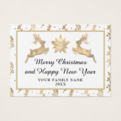 Joyeux Noël Joyeux Nouvel An Nom Or Blanc (Devant)