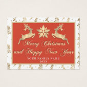 Joyeux Noël Joyeux Nouvel An Nom Photo encadrée (Devant)