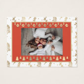 Joyeux Noël Joyeux Nouvel An Nom Photo encadrée (Dos)