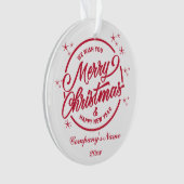 Joyeux Noël & Joyeux Nouvel An, Typographie Rouge (devant)