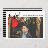 Joyeux Noël Joyful Modèle photo (Noir) (Devant / Derrière)