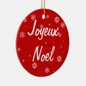 Joyeux Noel Keramisch Ornament (Rechts)