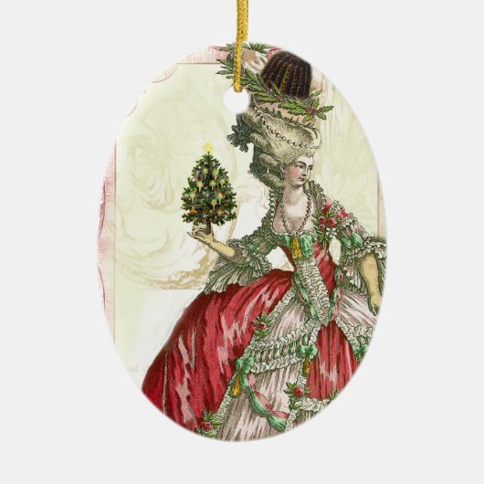 Joyeux Noel Keramisch Ornament (Voorkant)