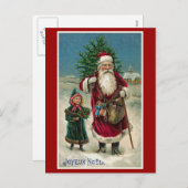 "Joyeux Noel"  kerst Feestdagenkaart (Voorkant / Achterkant)