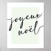 Joyeux Noel Kerst Kunst Print of Poster (Voorkant)
