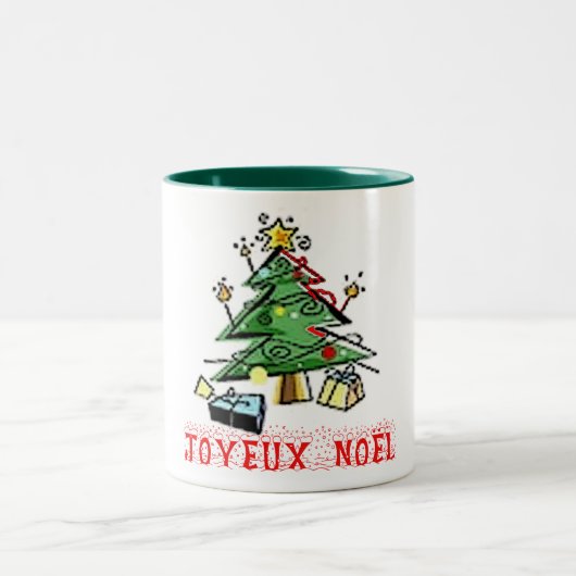 joyeux noel kerstman mok ontwerp (Center)