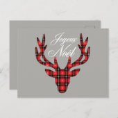 Joyeux Noel Kerstmis Briefkaart (Voorkant / Achterkant)