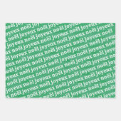 Joyeux Noël Kerstmis Inpakpapier Vel (Voorkant 3)