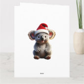 Joyeux Noël Koala assis dans la carte Gumtree (Dos)