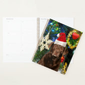 Joyeux Noël Labrador Retriever Chien Santa Hat (Devant avec enveloppe)