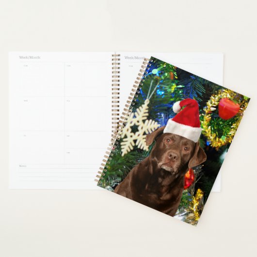 Joyeux Noël Labrador Retriever Chien Santa Hat (Devant avec enveloppe)