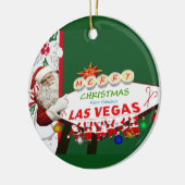 Joyeux Noël Las Vegas SANTAS Ornement (Gauche)