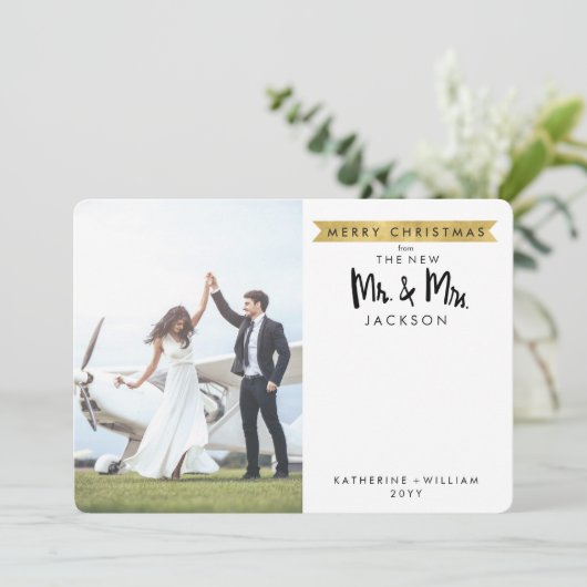 Joyeux Noël | Le nouveau Carte photo M. & Mme 1 (Debout devant)