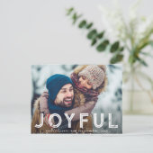 joyeux Noël lettrage urbain carte de vacances (Debout devant)