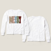 Joyeux Noël Lettres Patchwork Vintage | Hiver (Motif Recto et Verso)