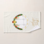 Joyeux Noël lumineux (Serviette à main)