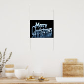 Joyeux Noël Luxe Typographie Affiche Papier H43 (Cuisine)
